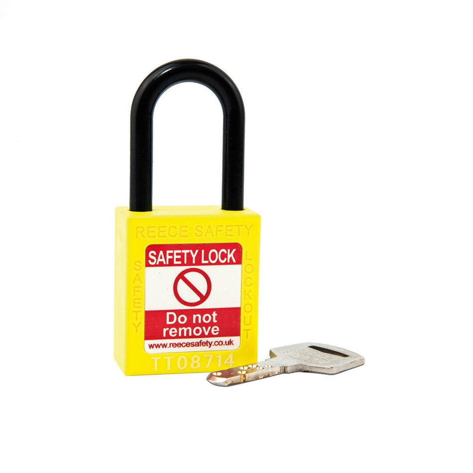 Yellow REECE Non-Conductive Safety Padlock KTD