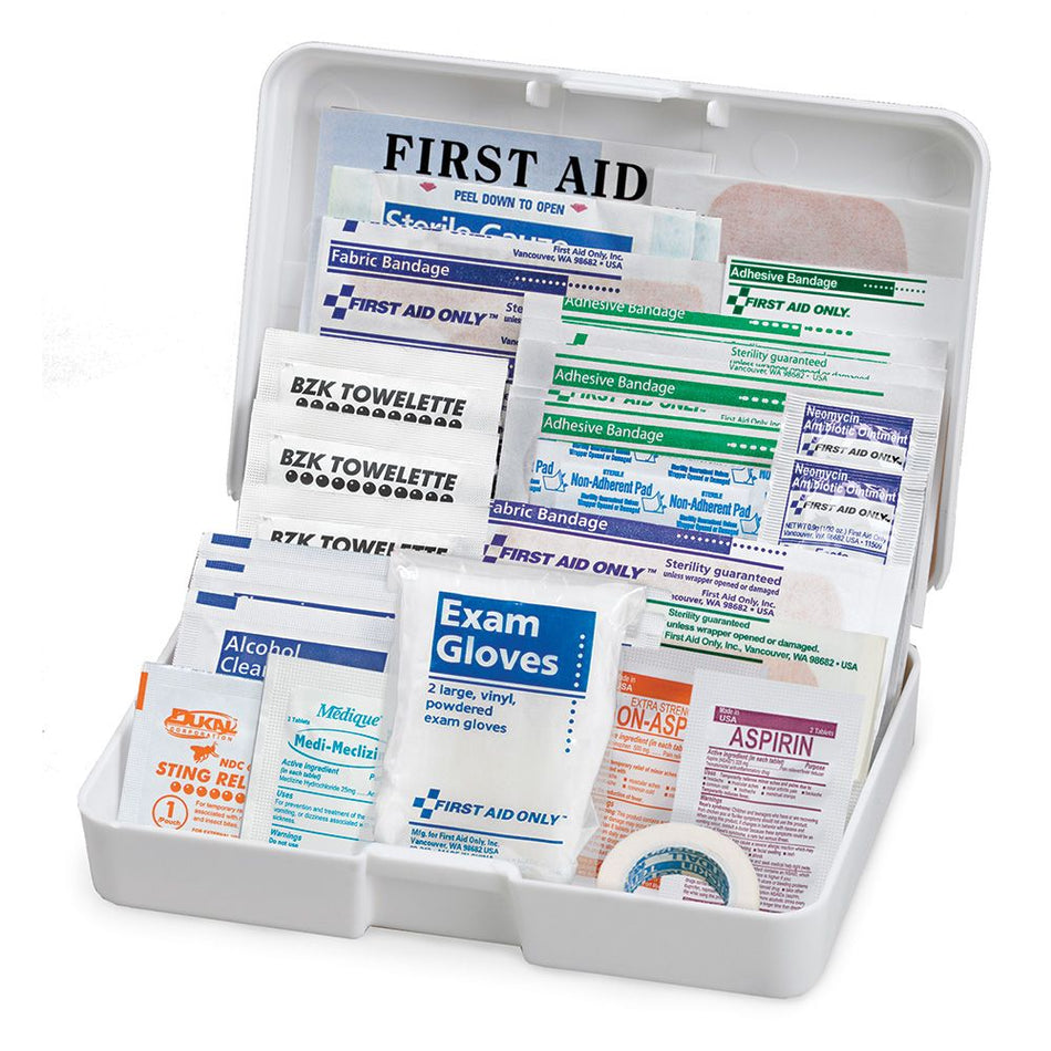Vehicle First Aid Kit, 41 Piece (Plastic Case)