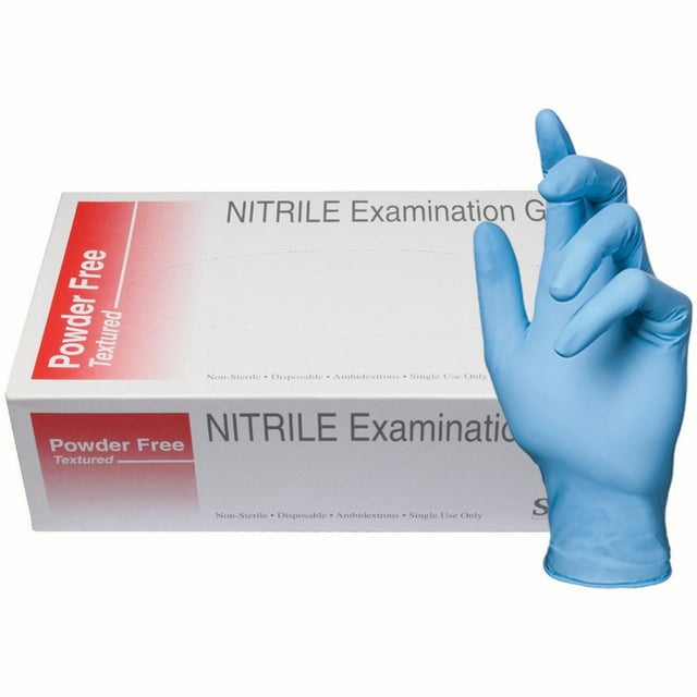 5 Mil Blue Nitrile Examination Glove