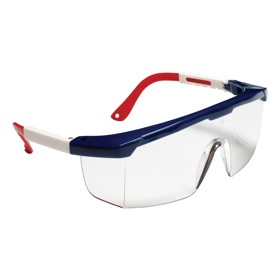 OPTIC MAX Clear Lens With Red/White/Blue Frame