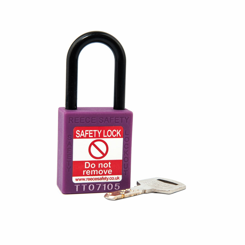 Purple REECE Non-Conductive Safety Padlock KTD