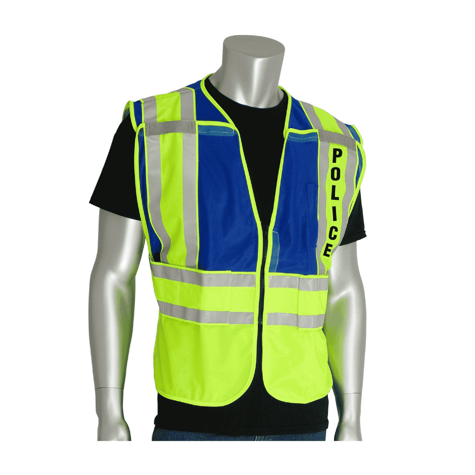 Police safety vest, ANSI Type P Class 2 Public Safety Vest (POLICE Logo)