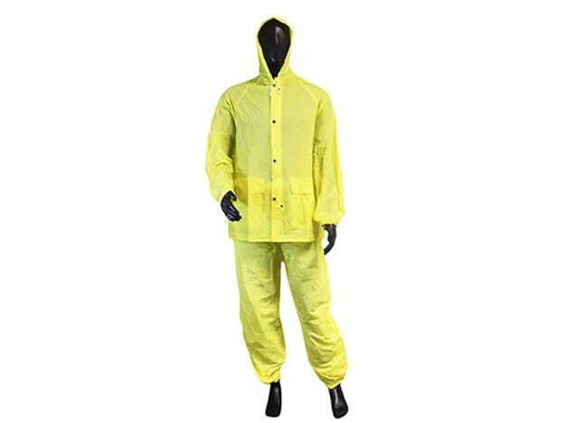 Yellow Hi Vis Industry Grade Rain Suit (0.25mm)