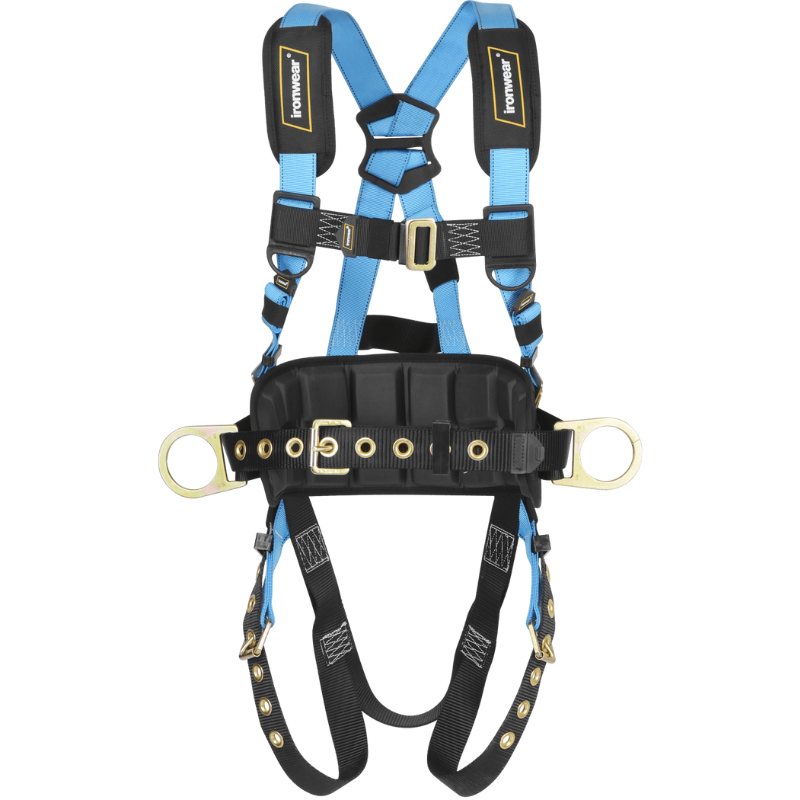 Premium Full Body Harness with Shoulder Pads and Adjustable Back Support Belt