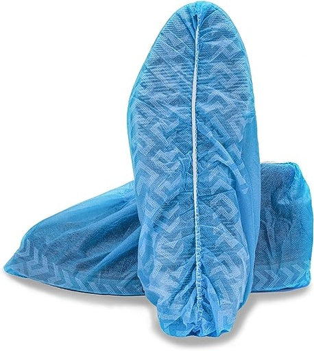 100/Pack - Blue Polypropylene Shoe Cover with Anti-Skid Bottom