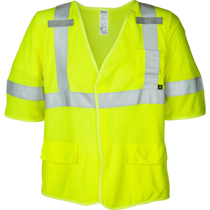 Class 3 Lime Fire Resistant Safety Vest ASTM F1506