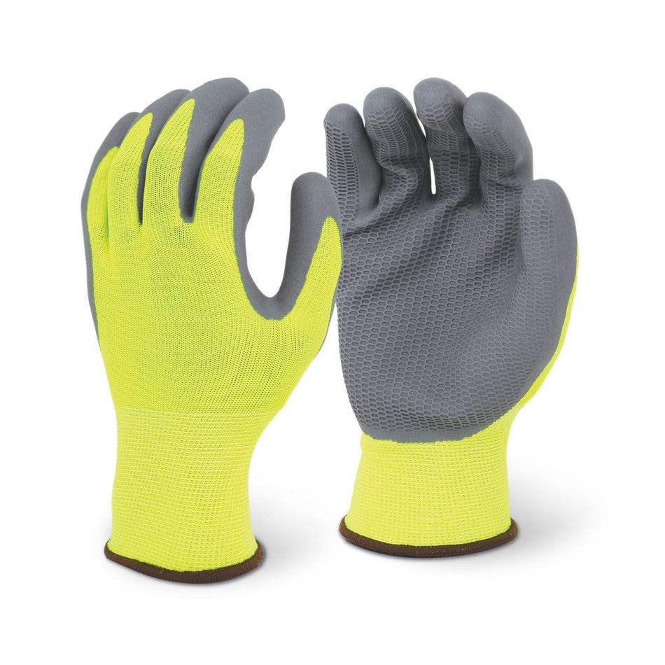 (12 Pairs) Honeycomb Latex Foam Coated Gloves