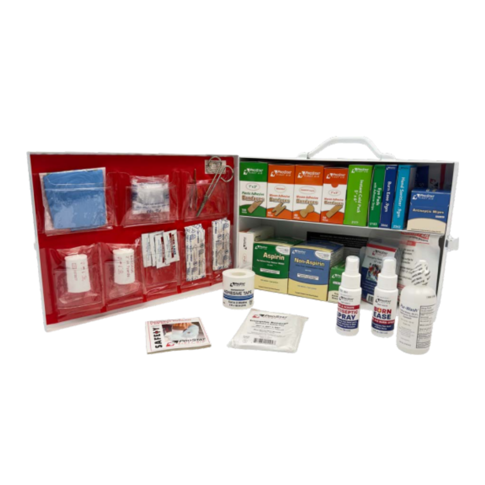 2-Shelf Class A Industrial Steel First Aid Cabinet with Liner