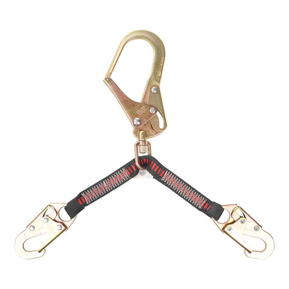 Work Positioning Device Web Assembly with Swivel Rebar Hook and Snap Hooks (ANSI)