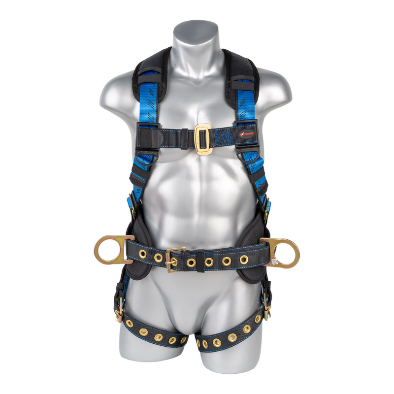 Essential+ 5-Point FBH with Back Pad, TB Waist Belt and Legs, 3 D-rings (ANSI)