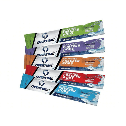 Electrolyte Freezer Pops – Overtime 3 oz Sugar-Free Variety Pack