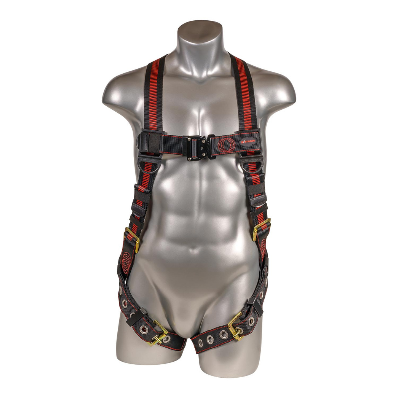 Elite 5-Point Full Body Harness, Dorsal D-ring, TB Legs, QC Chest (ANSI)