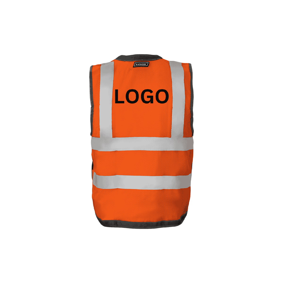 Class 2 Orange Snap Front and Side Closure Vest – 123SafetyGear