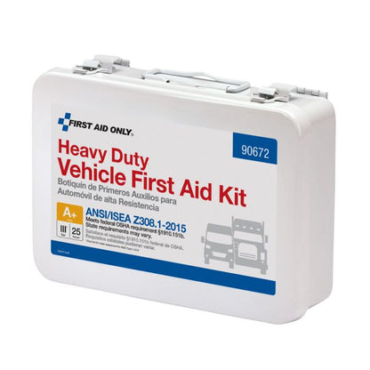 Vehicle First Aid Kit – 25 Person ANSI Class A, Metal Case, ANSI 2015 Compliant