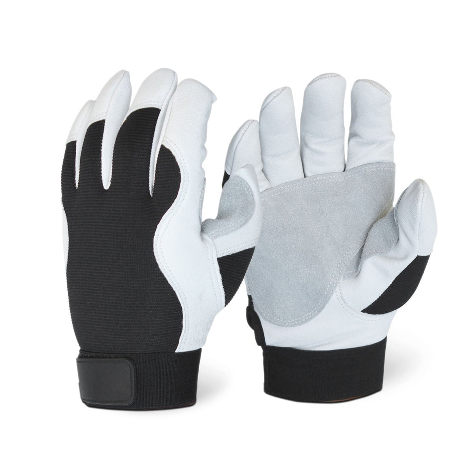Goatskin Double Palm Mechanic Glove