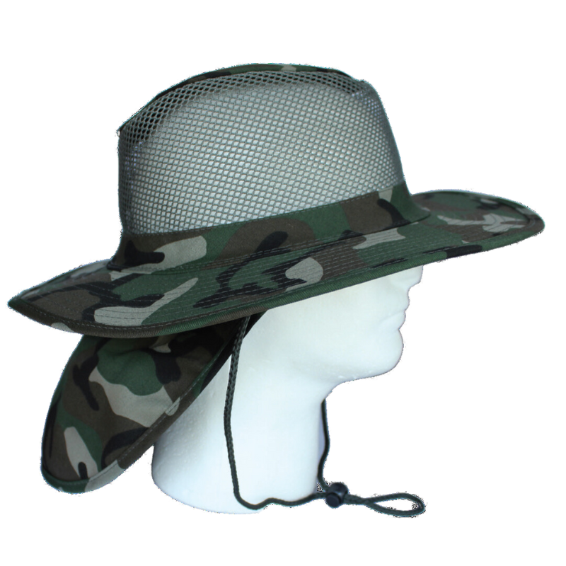 Boonie Hats with Flap and Mesh Top