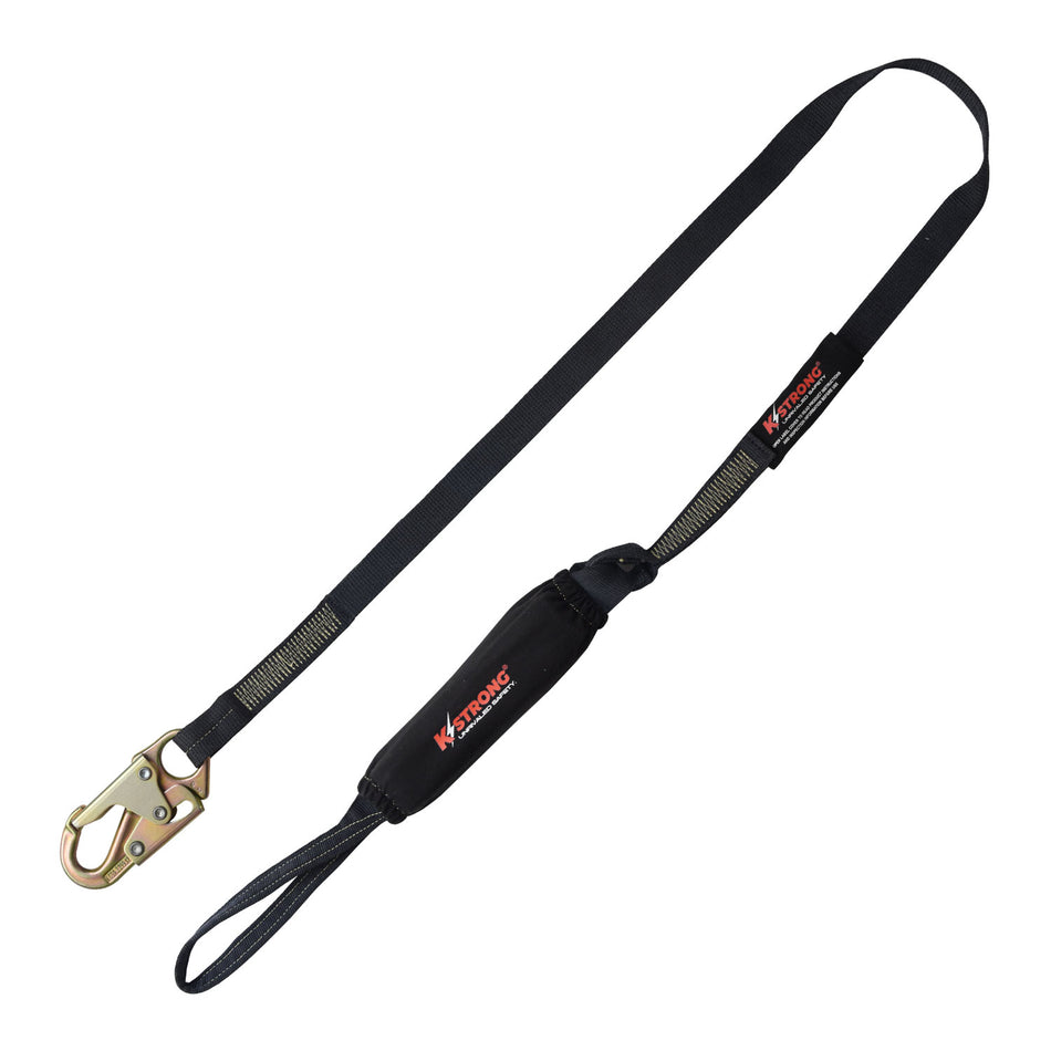 6 ft. Arc Flash Rated Shock Absorbing Lanyard with Loop and Snap Hook (ANSI)