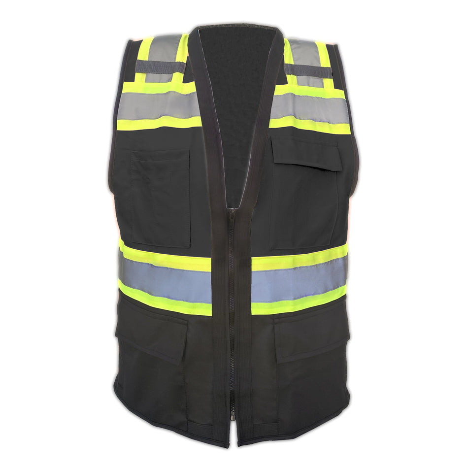 Black Surveyor Safety Vests