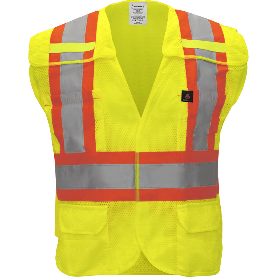 Class 2 FR Lime Breakaway Safety Vest