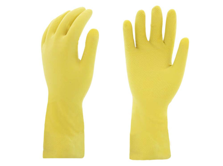 Yellow Rubber Latex Gloves