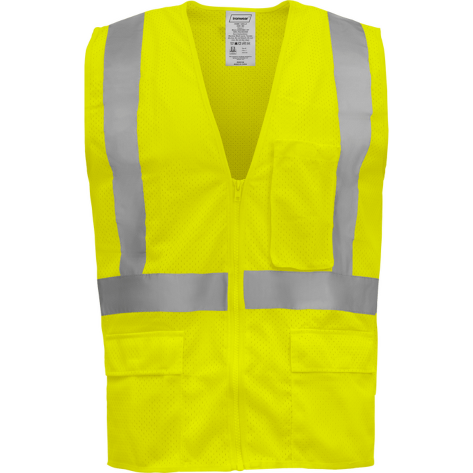 Class 2 Lime Safety Vest with Suspender Pattern Reflective Tape