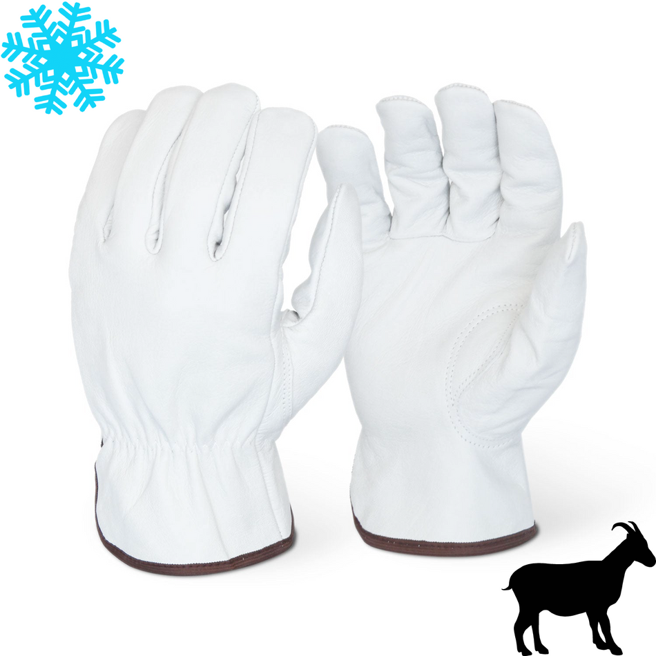 Premium Grade Goatskin Fleece Lined Driver Glove