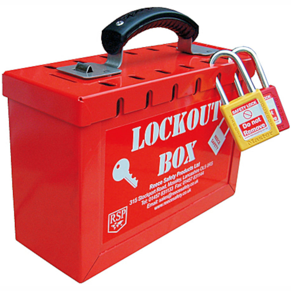 REECE  Portable Group Lockout Box - RED