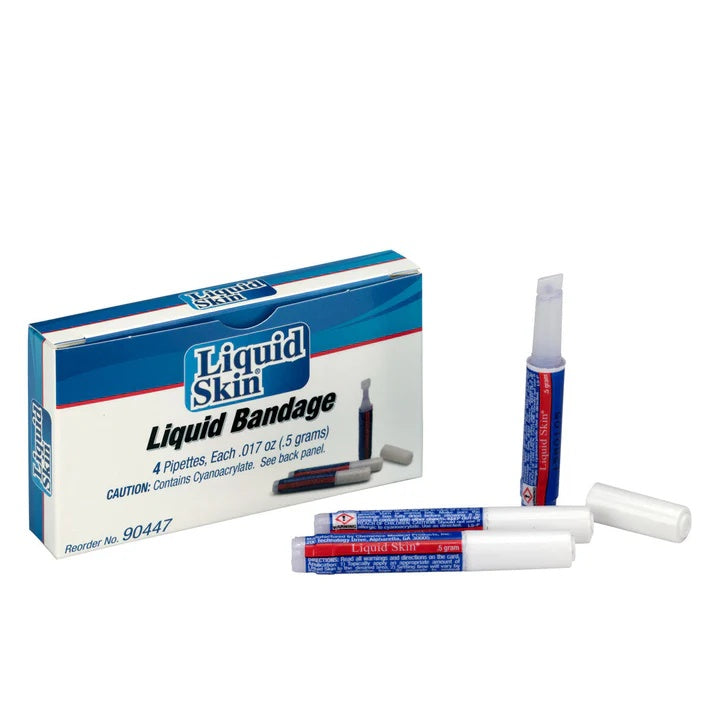 Instant-Seal Liquid Skin Bandage: 4-Pipette Box