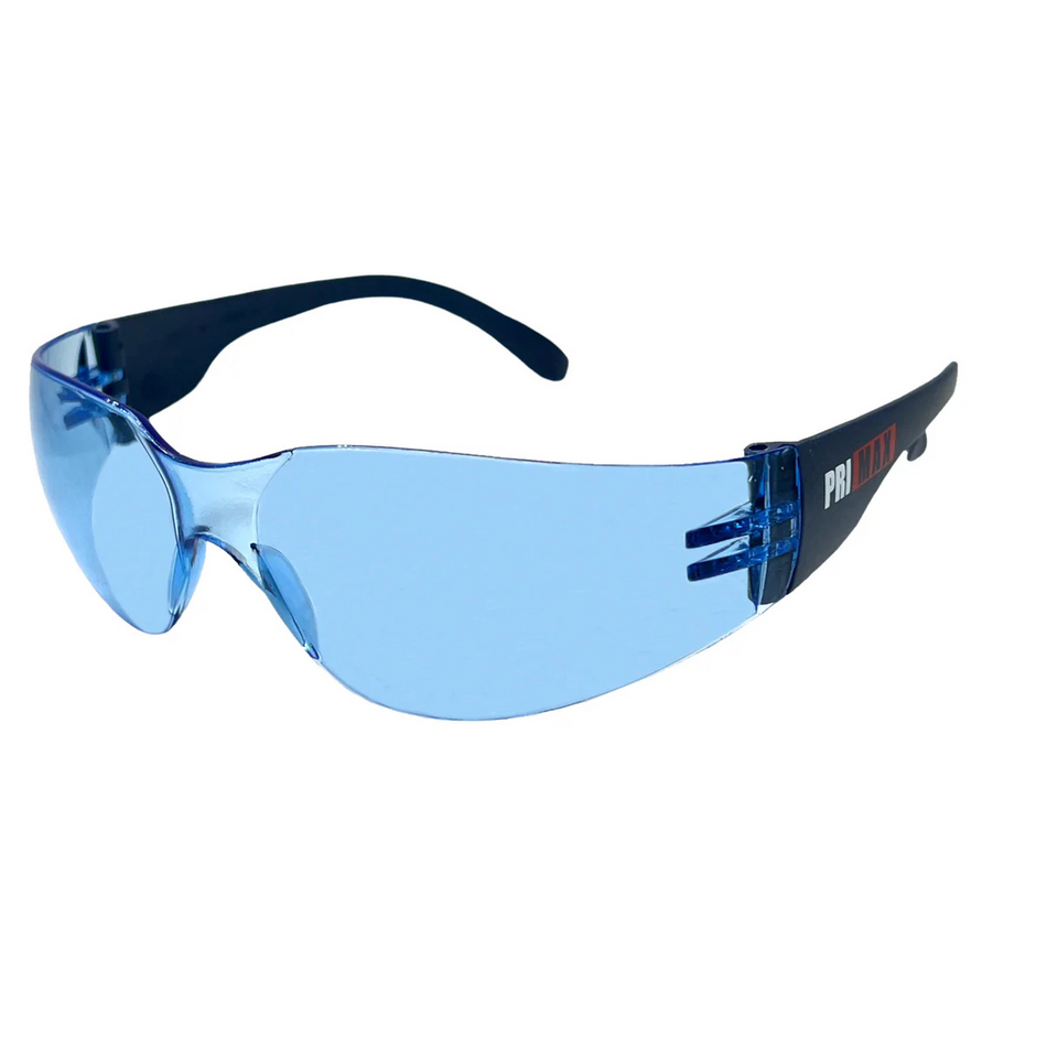 Metal Detectable Safety Glasses with Blue Anti-Fog Lens