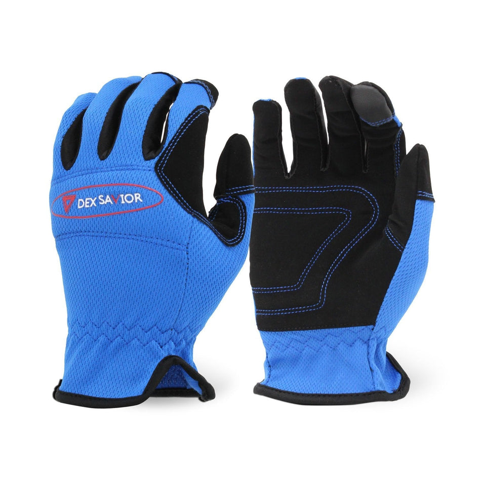 Dex Savior Blue Mechanic Work Glove (Pairs)