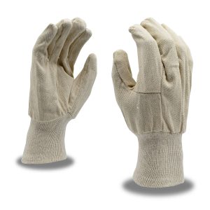10 oz Knit Wrist Canvas Gloves - 12 Pairs