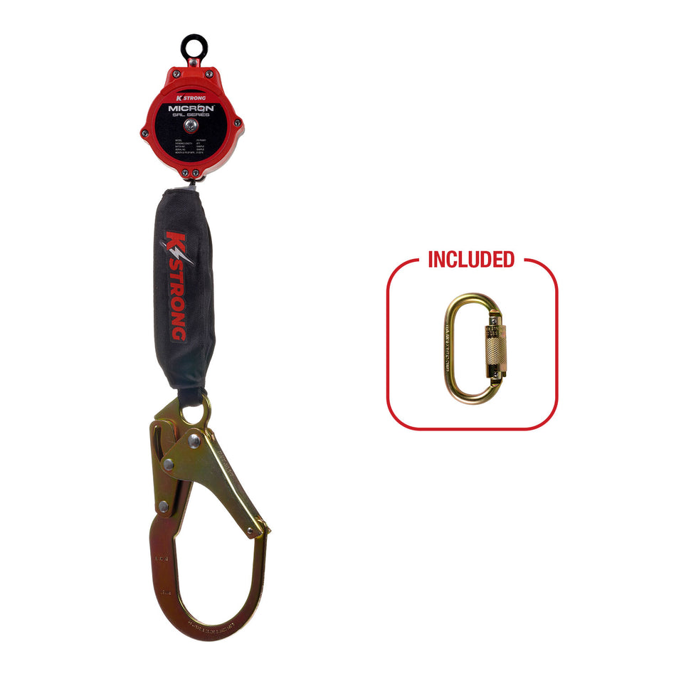 6 ft. Micron™ SRL with Rebar Hook (ANSI) – Harness Connector Included
