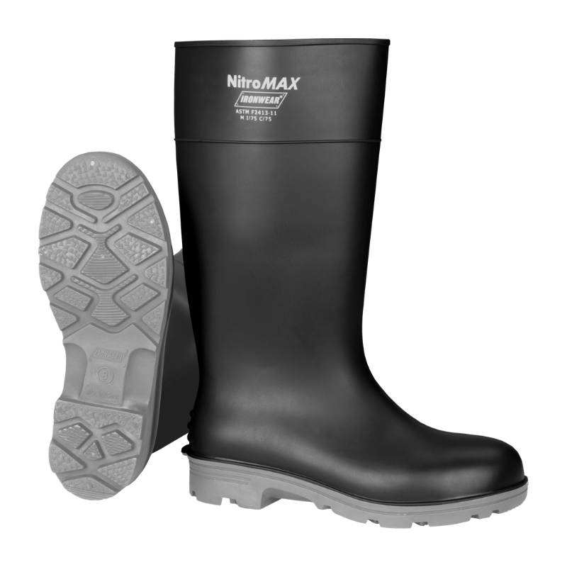 Ironwear 15" High PVC & Nitrile Blend Work Boot with Steel Toe