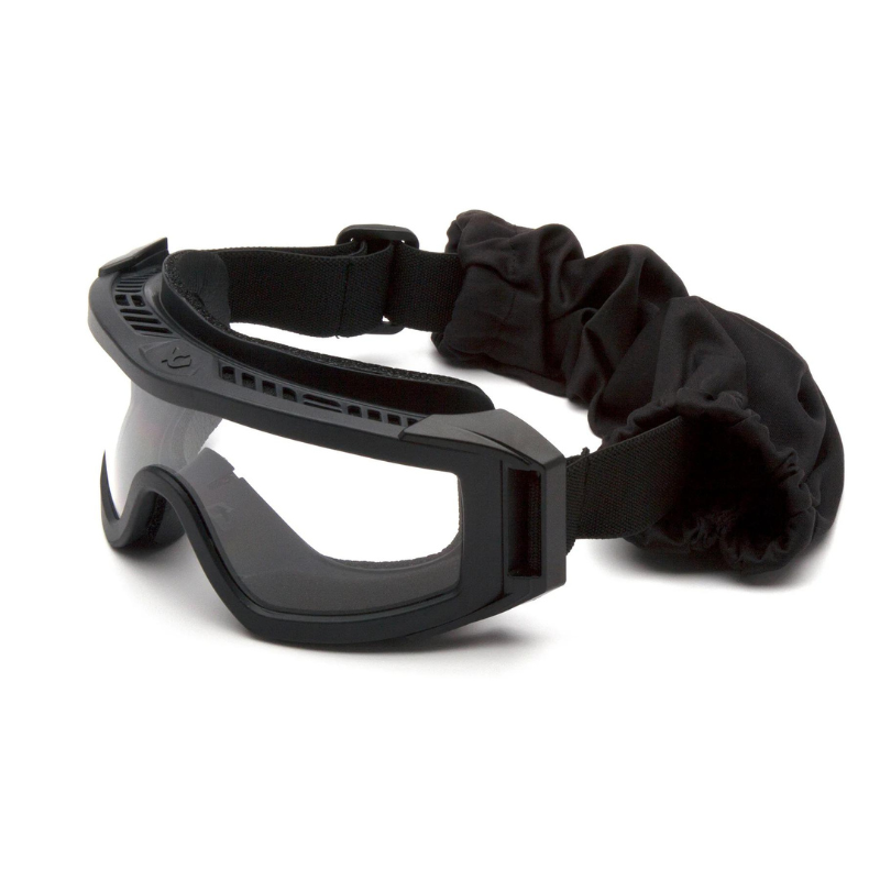 Black Goggle/Clear Anti-Fog Lens