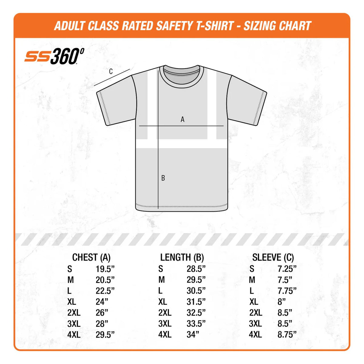 Class 2 Type R Label American Grit Orange Reflective Safety Tee - Class 2 Type-R – 123SafetyGear