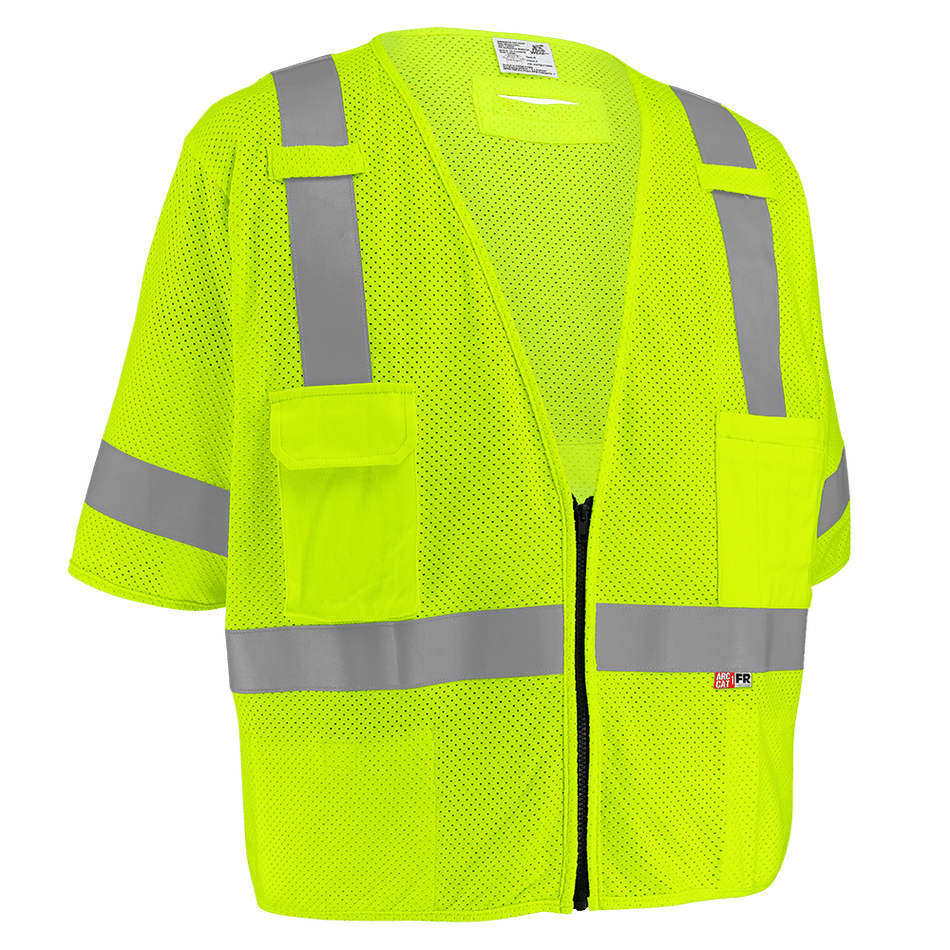 Flame-Resistant Class 3 Surveyor Vest ASTM F1506