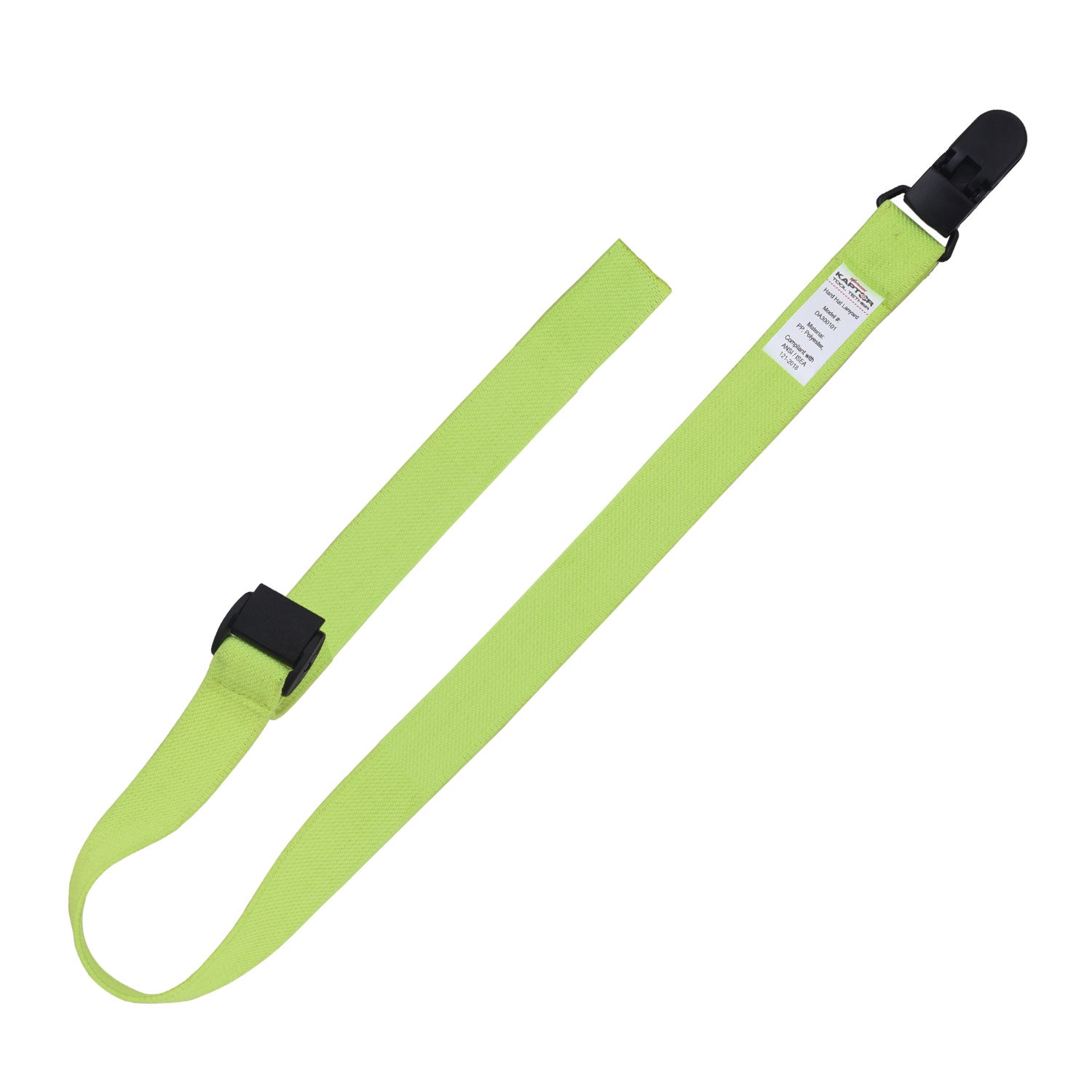 Elasticated Hard Hat Lanyard w/Clamp 2 lbs. (ANSI) – 123SafetyGear
