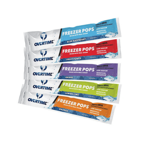 Electrolyte Freezer Pops – Overtime 3 oz Variety Pack Hydration Pops