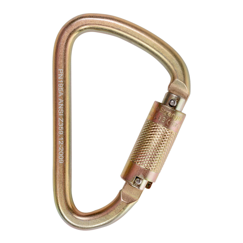 Small Steel Carabiner with 1" gate opening.