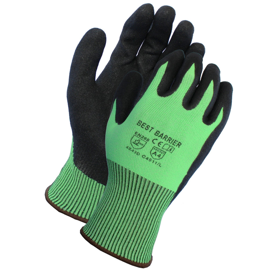 C4911 Level A4 Hi-Vis Nitrile Coated Cut Resistant Gloves