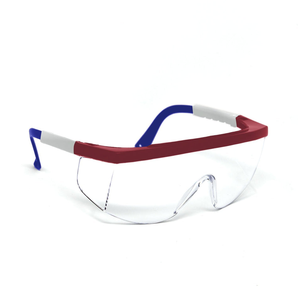 OPTIC MAX Clear Lens With Red/White/Blue Frame