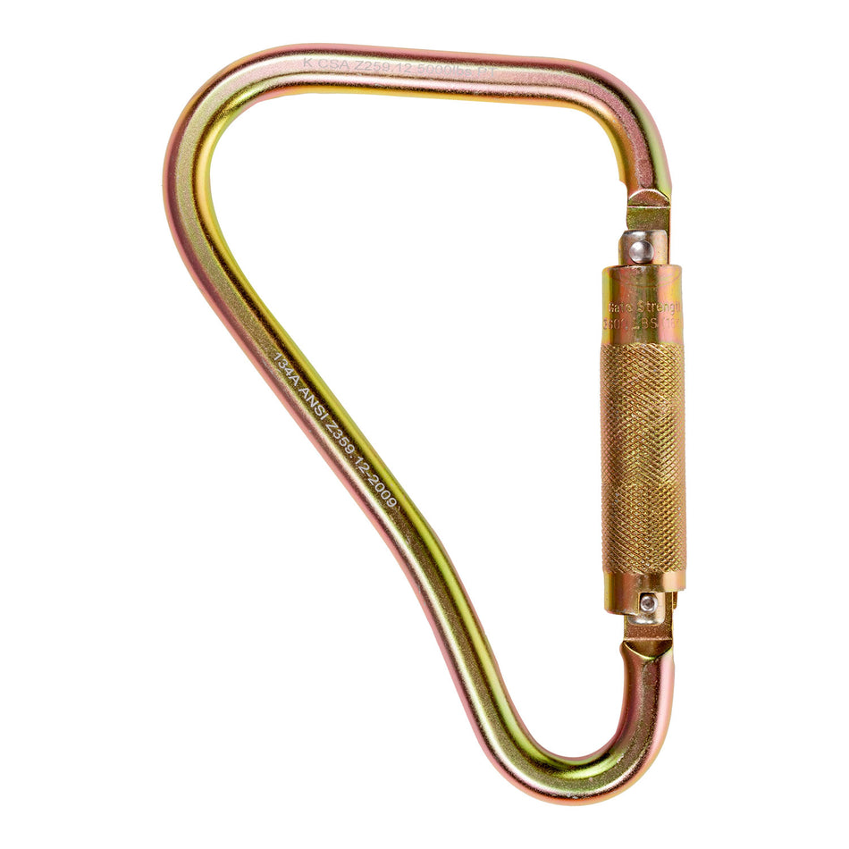 Steel Carabiner with 2" gate opening.