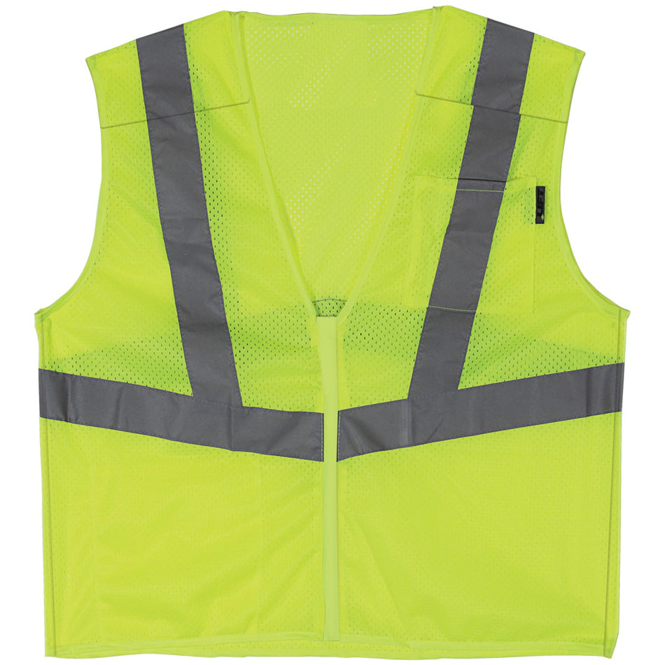 Class 2 Hi-Vis Yellow Breakaway Safety Vest (5 Point Velcro)